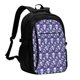 thumbnail image 1 of Balery Skull Purple Flower Mochila con carga USB para hombre y mujer - Mochila impermeable y antirrobo para portátil con puerto USB para viajes, trabajo, estudios y universidad, 1 of 7