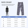 thumbnail image 3 of Mens Pajama Pants, Stripes and Sprigs of Lavender Soft Sleep & Lounge Pants for Men, Cuteness Casual PJ Bottoms Pants with Pockets, 3 of 7