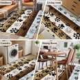 thumbnail image 6 of Area Rug 48×72in, Cute Dog Paw Print Farm Wood Board Floor Carpet Living Room Rug, Pet Footprints Shadow Non-Slip Welcome Mat Indoor Rugs for Bedroom Dining Room, 6 of 9