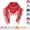 Red, variant on Lace Triangle Shawl with Floral Embroidery and Fringed for Wedding Party