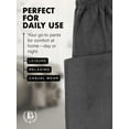 thumbnail image 6 of North 15 Men's Super Soft Micro Fleece Lounge Pants-1224-Char-Md, 6 of 9