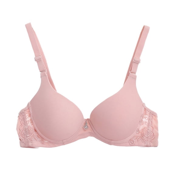 Amidoa Minimizer Bras for Women Tshirt Underwire Seamless Beige High Support Smoothing Bra Bralettes for Women 32