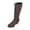 Coffee, variant on RUIYANQI Women's Suede Knee High Boots - Lace Up Chunky Heel Booties, Trendy Western Cowgirl Footwear, Stylish Fall Winter Shoes, Comfortable Party Pumps Coffee Women Sandal