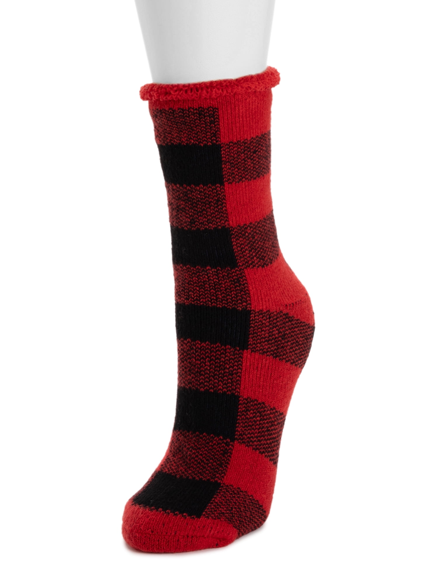 MUK LUKS Women's Tall Crew Lounge Sock, 1-Pack, OSFM