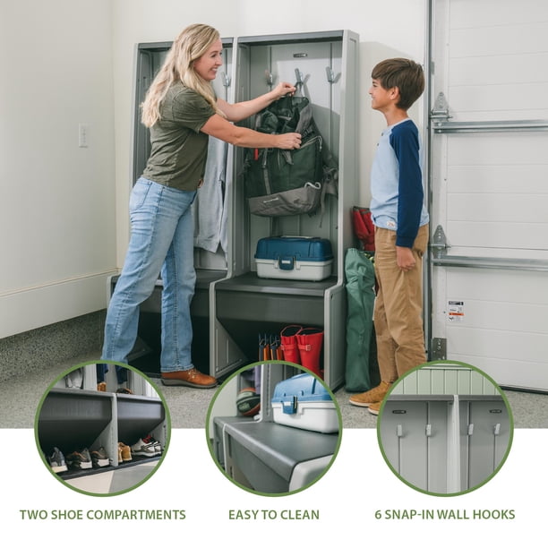 Lifetime Heavy Duty Plastic Metal Home and Garage Storage Locker