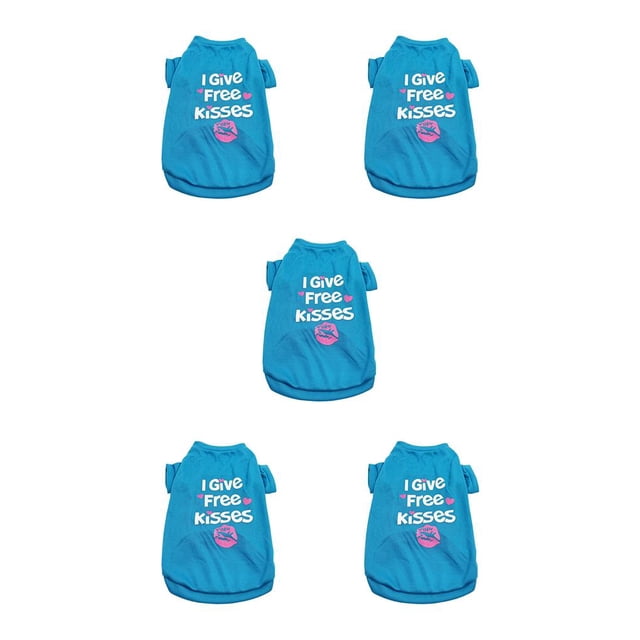 Methold Ropa para mascotas Abrigos para mascotas Algodón Acogedor Adorable Llamativo Lavable Multi-tamaño Cachorro Jersey Cartas Sudadera Chaleco Azul Type2 NO2 Methold CBP384336