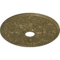 thumbnail image 3 of 30 7/8"OD x 3 5/8"ID x 1 3/8"P Rose Ceiling Medallion Mississippi Mud Crackle Finished, 3 of 5