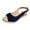 Blue, variant on Espadrille Wedge Sandals for Women Bow Slingback Peep Toe Platform Ankle Buckle Dress Shoes