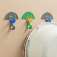 thumbnail image 3 of CSChome Hanger Hook Strong Viscosity Wall Hooks Set 2Pcs High Bearing Capacity Easy Access Punch free Waterproof Kitchen Organizer Umbrella Rack, 3 of 7