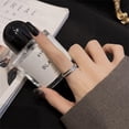 thumbnail image 3 of Luxury Rose Gold Double Rowed Square Zircon Stainless Steel Ring Women's Romantic Engagement Wedding Party Jewelry Women Gift, 3 of 5