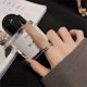 thumbnail image 3 of Luxury Rose Gold Double Rowed Square Zircon Stainless Steel Ring Women's Romantic Engagement Wedding Party Jewelry Women Gift, 3 of 5