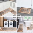 thumbnail image 6 of Kitchen Rugs and Mats Non Skid Washable Bohemian Vintage Orange Carpet Kitchen Mat and Rug Set,Floor Cushion Waterproof Rug,Rubber Backed Area Rugs for Kitchen Laundry, 6 of 7