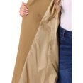 thumbnail image 5 of Agnes Orinda Women's Plus Size Coat A Line Notched Lapel Double Breasted Long Peacoat with Pockets 3X Camel, 5 of 6