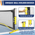 thumbnail image 2 of JAYA SPORTS Portable Outdoor Pickleball Net with Carrying Bag, Black/Yellow, 22ft, 2 of 9