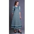 thumbnail image 3 of Bimba Printed Long Kurti For Women Anarkali Dress Indian Casual Top Tunic, 3 of 5