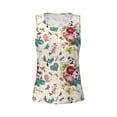 thumbnail image 4 of Lsque Bird Butterfly Rose Printed Workout Tank Tops for Women, Athletic Sports Tank Tops, Compression Sleeveless Dry Fit Shirts,Sleeveless Yoga Shirt-Large, 4 of 9