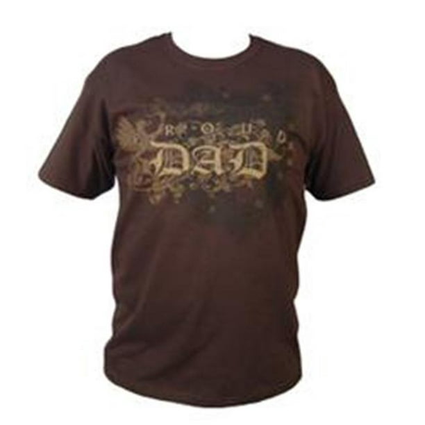 Daddys Tool Bag DTBTPDU-L Fier Papa T-Shirt Urbain Chocolat Taille Grande