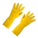 thumbnail image 1 of 1 par de guantes de limpieza de goma reutilizables para cocina, guantes de látex protectores para lavavajillas, impermeables para el hogar (color al azar), 1 of 5