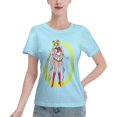 thumbnail image 1 of Women's Basic Short Sleeve T-Shirt Sailor Moon Tsuki Hare 04, 1 of 6