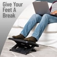 thumbnail image 3 of Mind Reader Foot Rest, Under Desk at Work, Ergonomic, Height Adjustable, Office, Plastic, 3 of 13