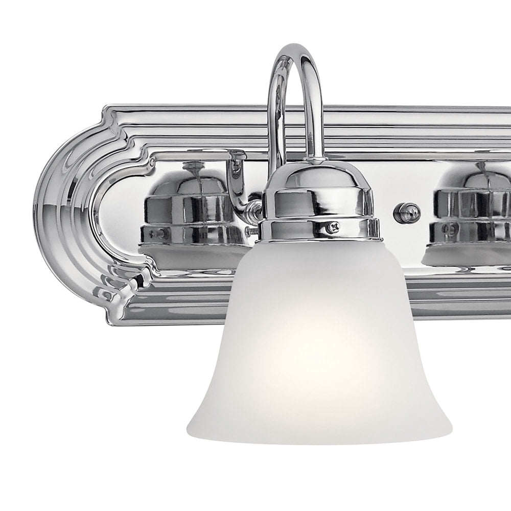 5339CHS Kichler Lighting 5 Light Bath Vanity Approved for Damp Locations - with Traditional inspirations - 8 inches tall by 36 inches wide-Chrome