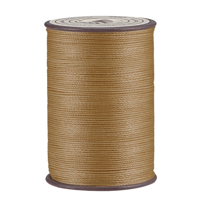 Unique Bargains Fil Ciré en Polyester Brun Pastel, 137 Verges