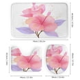thumbnail image 3 of 4 Piece Bathroom Shower Curtain Sets Pink Hibiscus Bathroom Sets with Shower Curtain And Rugs 4 Piece Paradise Wilderness Nature Farmhouse Bathroom Shower Set for Bathroom Decor Set 72inch X 72inch, 3 of 8