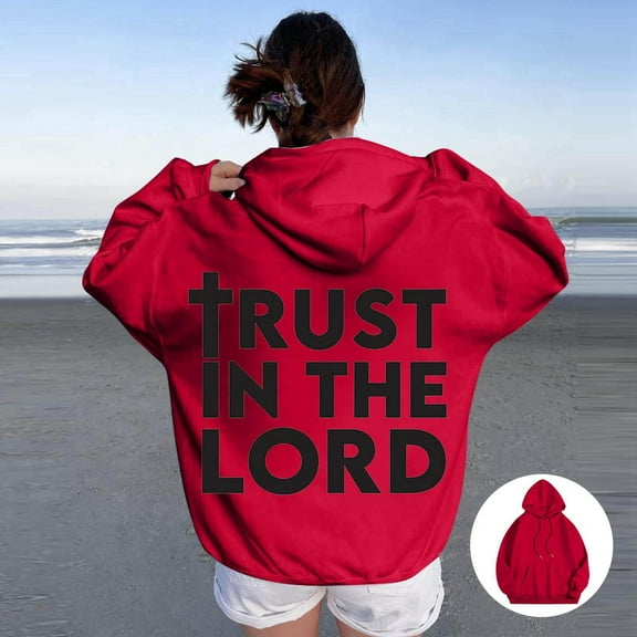Hoodies for Women Jesus Loves You Hooded Sweatshirts Graphic Hoodie Oversized Pullover Sweatshirts Winter Tops for Women College Clothes for Women