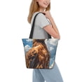 thumbnail image 6 of KLL Tote Bag for Women Blue Sky White Cloud Eagle Print Shopping Grocery Reusable Bags for Office School Shopping Travel, 6 of 6