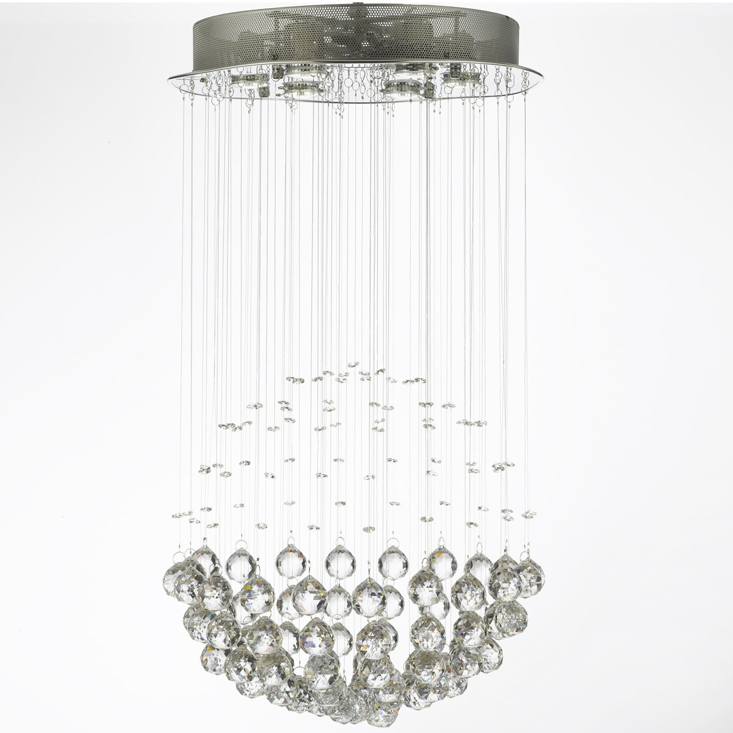 Modern Contemporary Chandelier "Rain Drop" Chandeliers Lighting With Crystal Balls H32" X W18