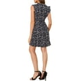 thumbnail image 3 of INSPIRE CHIC Women's Floral Printed V Neck Sleeveless Casual A-Line Dress, 3 of 7