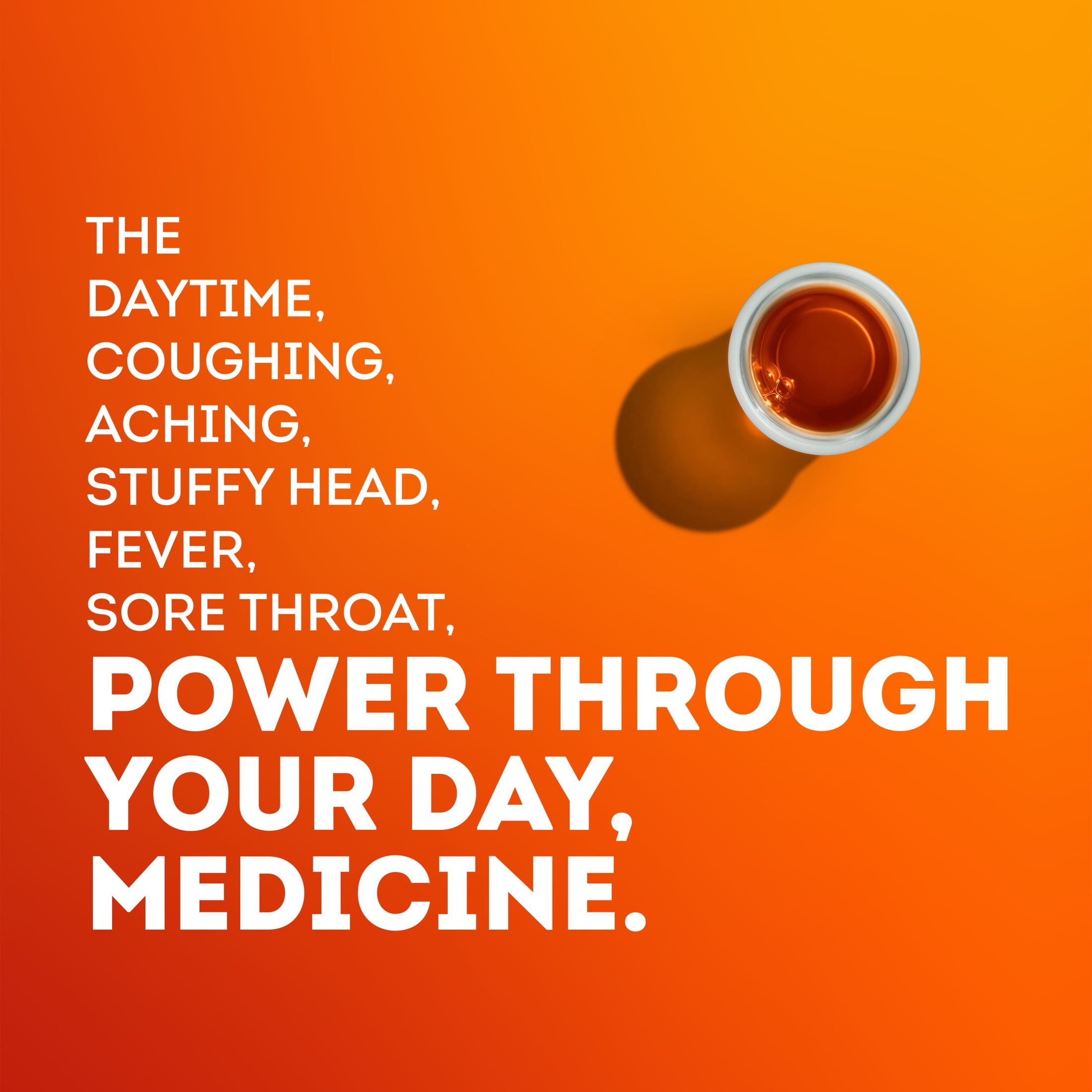 Vicks DayQuil Cold & Flu Liquid, Daytime Cold Medicine for Adults, 12 fl oz