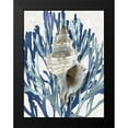 thumbnail image 2 of Kelly, Caroline 15x18 Black Modern Framed Museum Art Print Titled - Shell Coral Aqua Blue III, 2 of 5