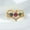 Golden Green Rose Blue Diamond, variant on Womens Double Layer V Shaped Adjustable Open Ring Zircon Copper Fashion Jewelry Dainty Delicate Ring Statement