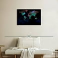 thumbnail image 2 of Elephant Stock Depths Of The World Map Wall Art - Horizontal Canvas Wall Art - Living Room Wall Decor - Map Canvas - Black And Blue Decor - 30" x 20", 2 of 8