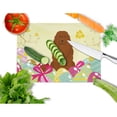 thumbnail image 2 of Carolines Treasures BB6050LCB Easter Eggs Caucasian Shepherd Dog Glass Cutting Board Large, 12H x 16W, multicolor, 2 of 2