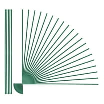 Fencer Wire 25 Pack of 4ft / 48 Inch Durable Metal Plant Supports Garden Stakes, Plant Stakes, Garden Poles for Outdoor & Indoor, Plant Support and Sticks for Tomato, Potted Plants, Beans, Cucumbers