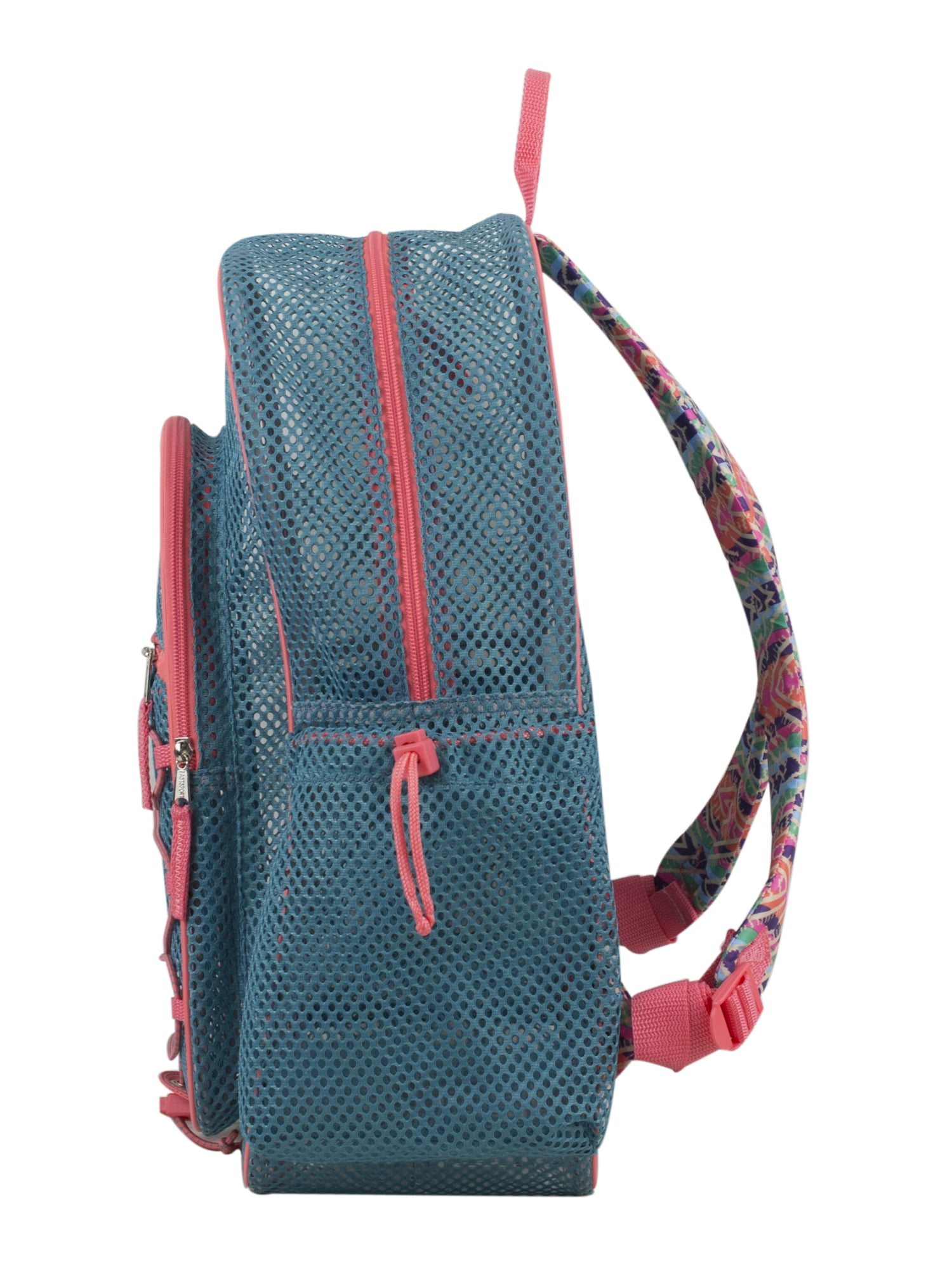 Eastsport Unisex Large Mesh Backpack with Bungee, Aqua Haze