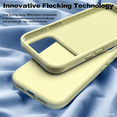 thumbnail image 4 of Premium Silicone Case with Soft Anti-Scratch Lining for iPhone 17pro 6.3 Inch, Shockproof Protective Cover, Creamy Yellow, 4 of 5