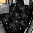 thumbnail image 4 of KUIFORTI Halloween Cobweb Car Seat Covers Sets 4 Pack Vehicle Seat Protector Front and Rear Split Bench for Cars Easy to Install Accessories Auto Trucks Van SUV, 4 of 7
