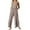 #0474-Khaki, variant on Womens Linen Bib Overalls Summer Floral Printed Patchwork Jumpsuits Casual Boho Romper Wide Harems Pant