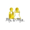 thumbnail image 2 of Lavoie, Tina 15x15 White Modern Wood Framed Museum Art Print Titled - Wedding Couple Mr Mrs, 2 of 4