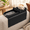 Black, variant on Couch Arm Tray With Cup Holder Foldable Sofa Armrest Table