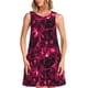 thumbnail image 1 of Balery Burgundy Tie Dye Vestidos de verano para mujer con estampado: vestido holgado sin mangas, vestido playero informal y cómodo para días calurosos., 1 of 7