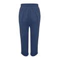 thumbnail image 4 of Girls Summer Elastic Waist Long Pants Casual Solid Trousers for Kids Breathable Lightweight Everyday Wear7 15Years Girls Striped Leggings Young Girls Clothes Girl Leggings Softball Youth Pants Girl, 4 of 9