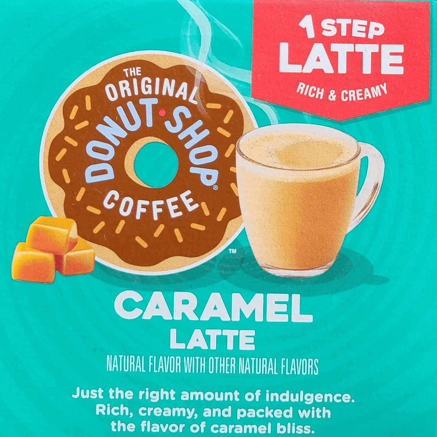 The Original Donut Shop 1 Step Caramel Latte K-Cup Pods, 10 count, 2 Pack