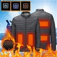 thumbnail image 1 of Qertyioot Hauts pour Hommes Mode Veste Décontractée Extérieur Manches Longues Manteau Chaud, 1 of 9