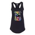 thumbnail image 2 of Don't Judge My Pitbull I Won't Judge Your Kids Funny Dog Lover Ladies Racerback Tank Top, Black, Small, 2 of 3