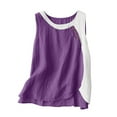 thumbnail image 2 of Going Out Tops for Women LEBONYARD Summer Sleeveless Tops for Women Trendy Loose Fit,Women's Fashion T-Shirt Short Sleeve V-Neck Sweatshirt Tops Blouse Purple M, 2 of 6