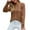 Brown, variant on HAiming Women's Cable Knitted Sweater Casual Long Sleeve Crewneck Fall Winter Trendy Pullover Jumper Tunic Tops